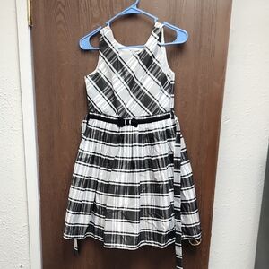 Jona Michelle Black and White Plaid Dress